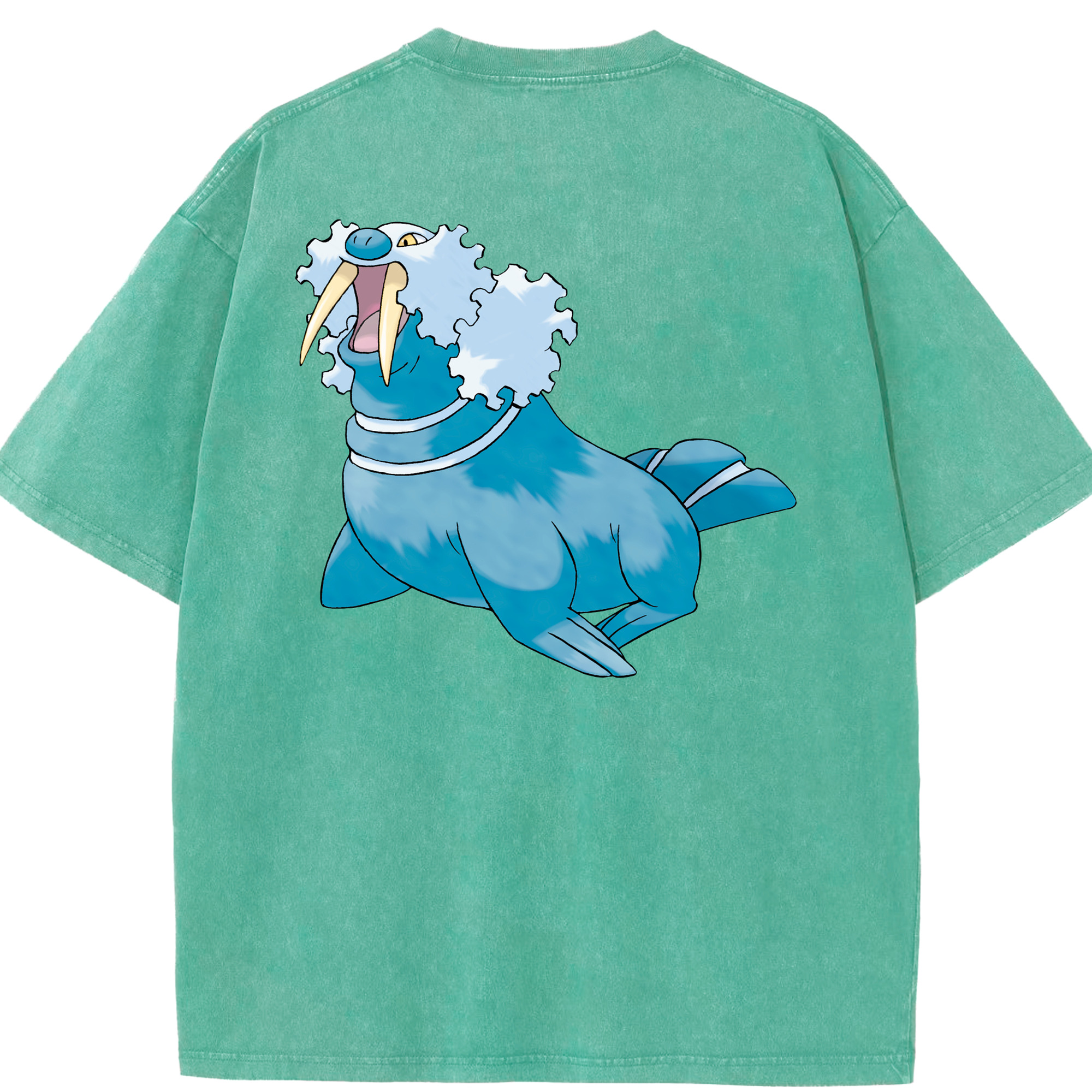 （画像用） ポケットモンスター Pokémon 綿100% ヴィンテージ風 半袖Tシャツ（背面プリント）